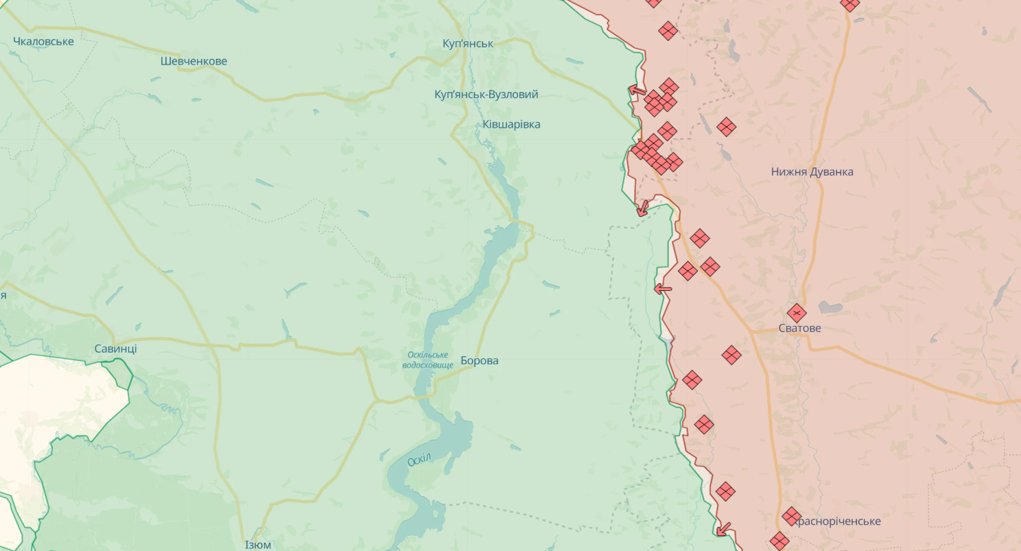 У районі Липців і Стариці на Харківщині йдуть бої: у Генштабі розповіли про ситуацію. Карта