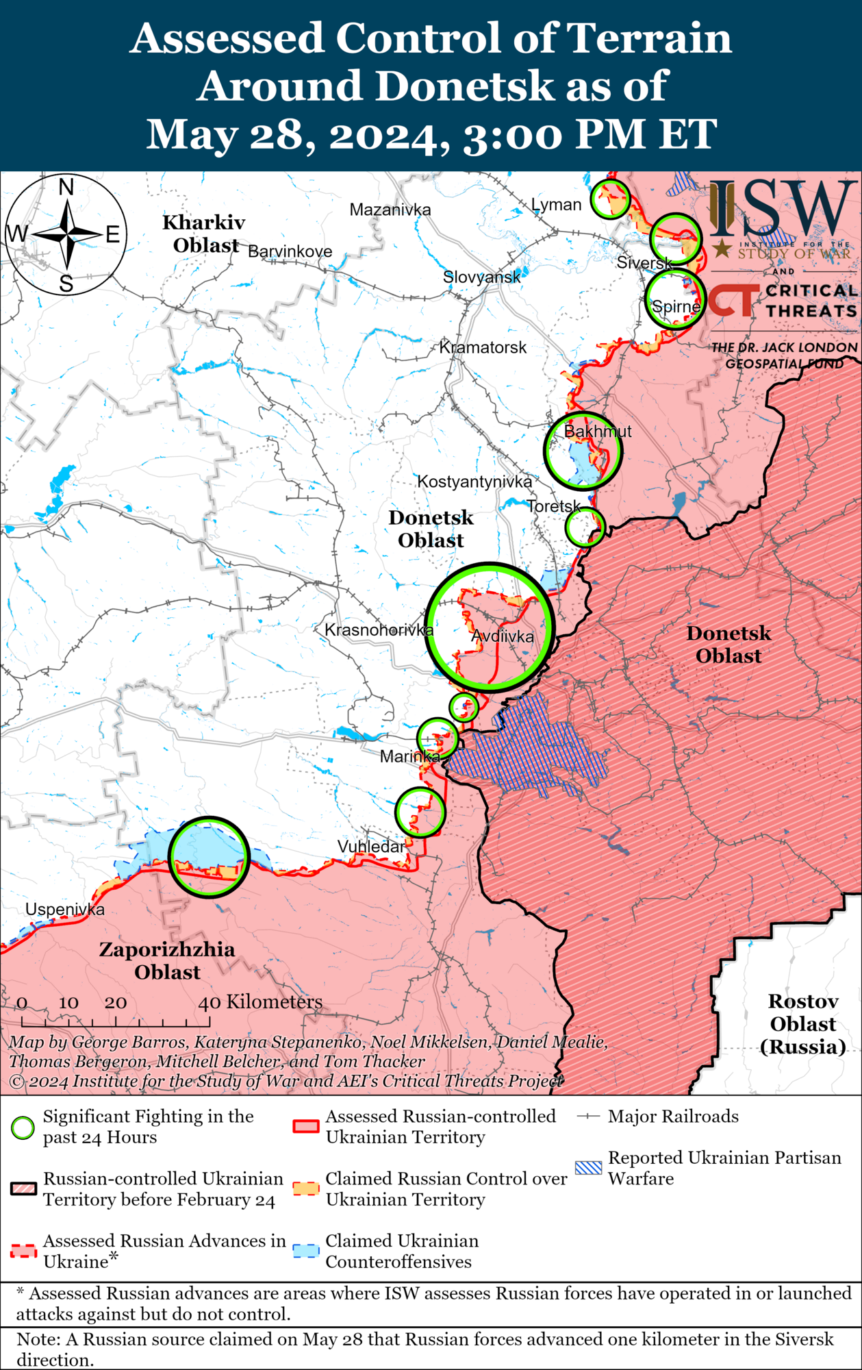 Оккупанты провели наступления на нескольких направлениях в Донецкой области после штурмов на Харьковщине: в ISW раскрыли замысел врага. Карта