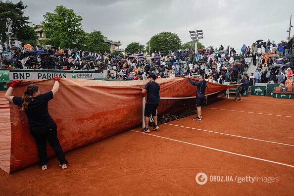 Стосується й України. На Roland Garros скасовано всі матчі ігрового дня