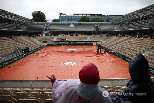 Стосується й України. На Roland Garros скасовано всі матчі ігрового дня