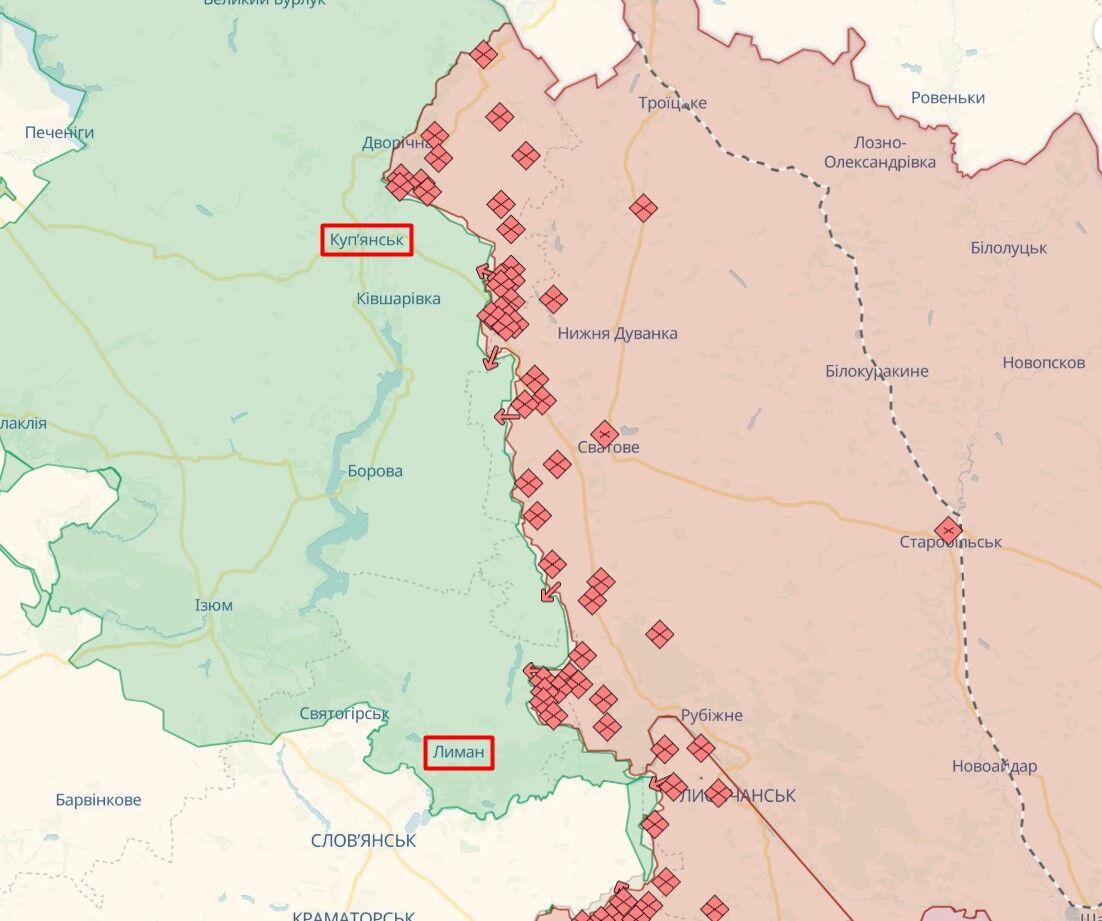 Окупанти ведуть штурмові дії в районі Вовчанська на Харківщині й атакують ЗСУ на Покровському напрямку – Генштаб