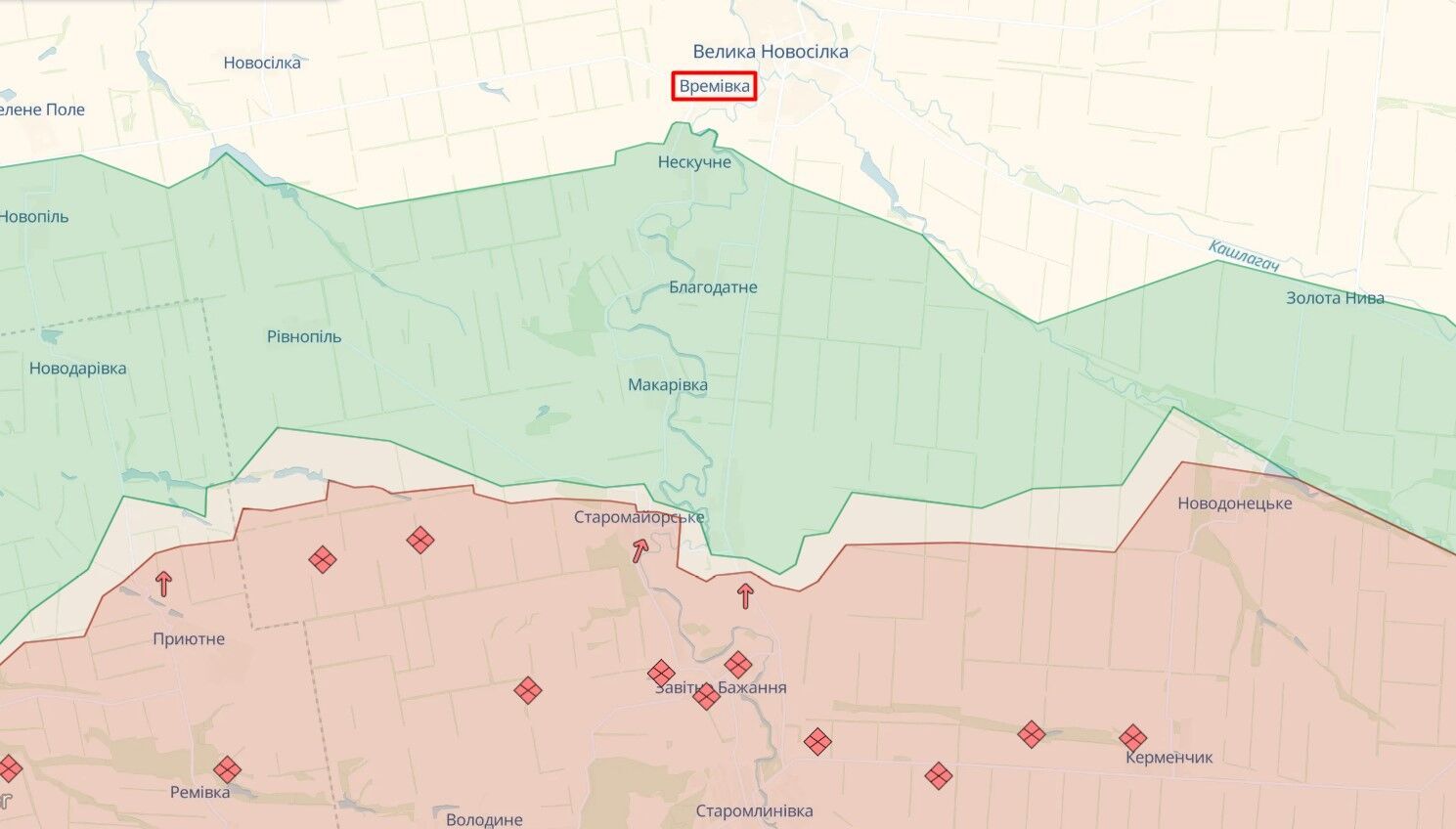 Окупанти ведуть штурмові дії в районі Вовчанська на Харківщині й атакують ЗСУ на Покровському напрямку – Генштаб