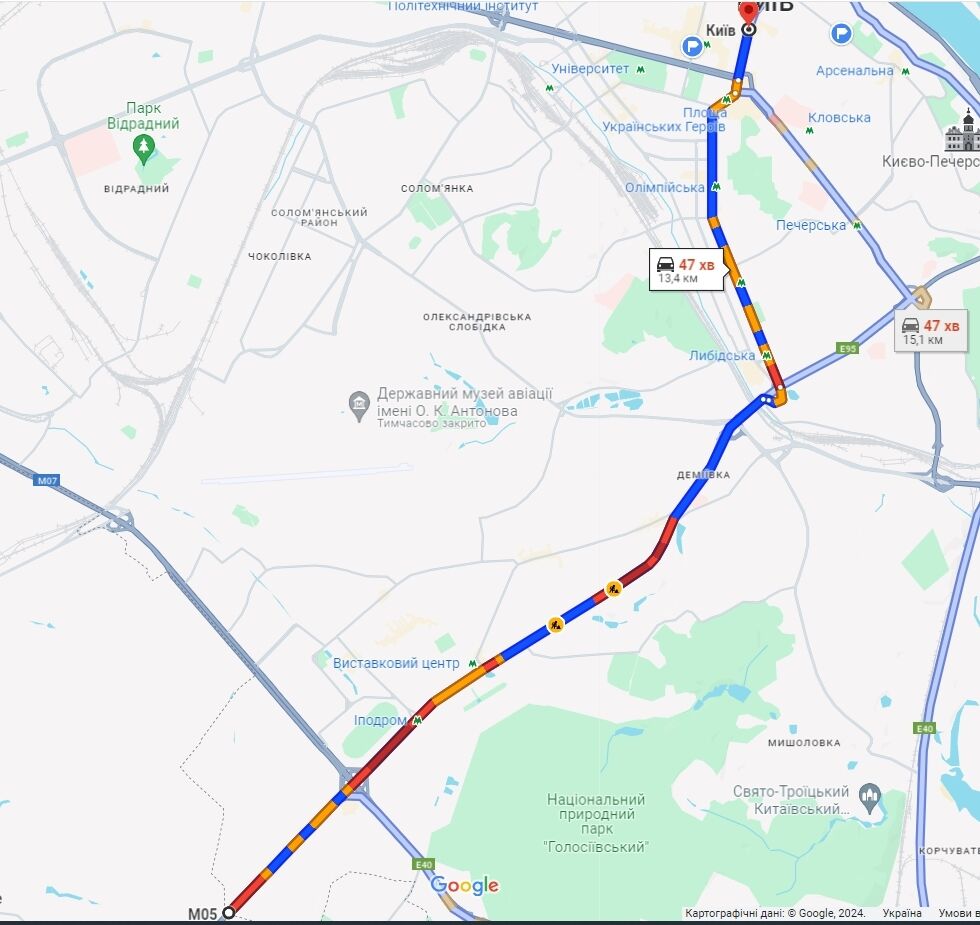 У Києві в п’ятницю утворились ранкові затори: де не проїхати. Карта