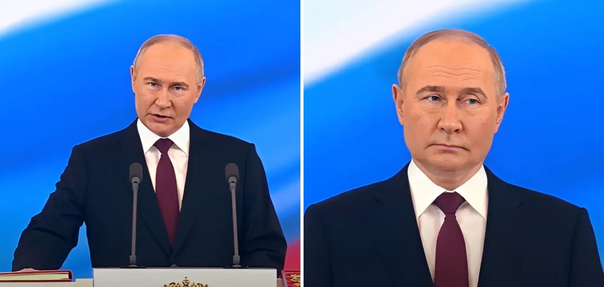 Ботокс или двойник? Как изменился Путин за 24 года правления РФ. Фото с инаугураций