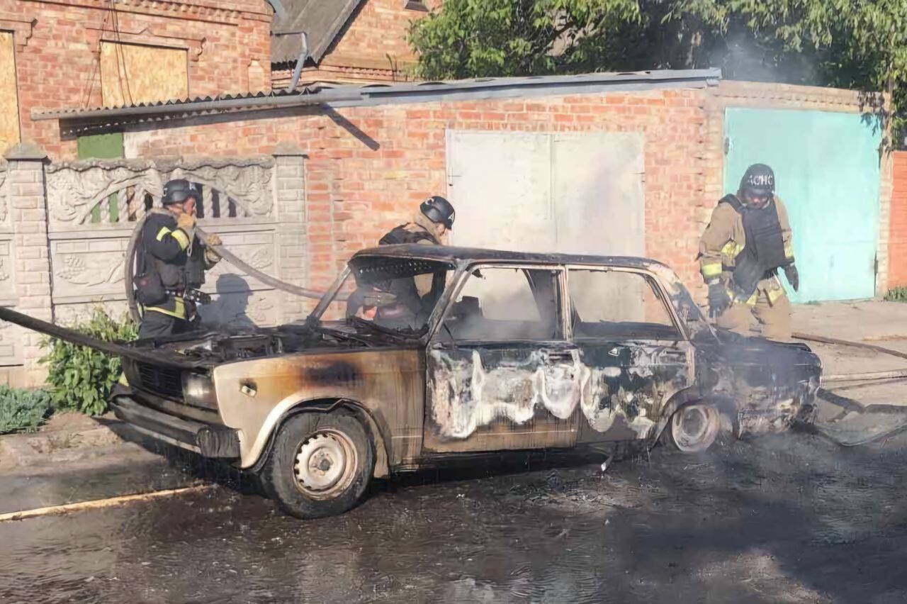 Уничтожен гражданский автомобиль