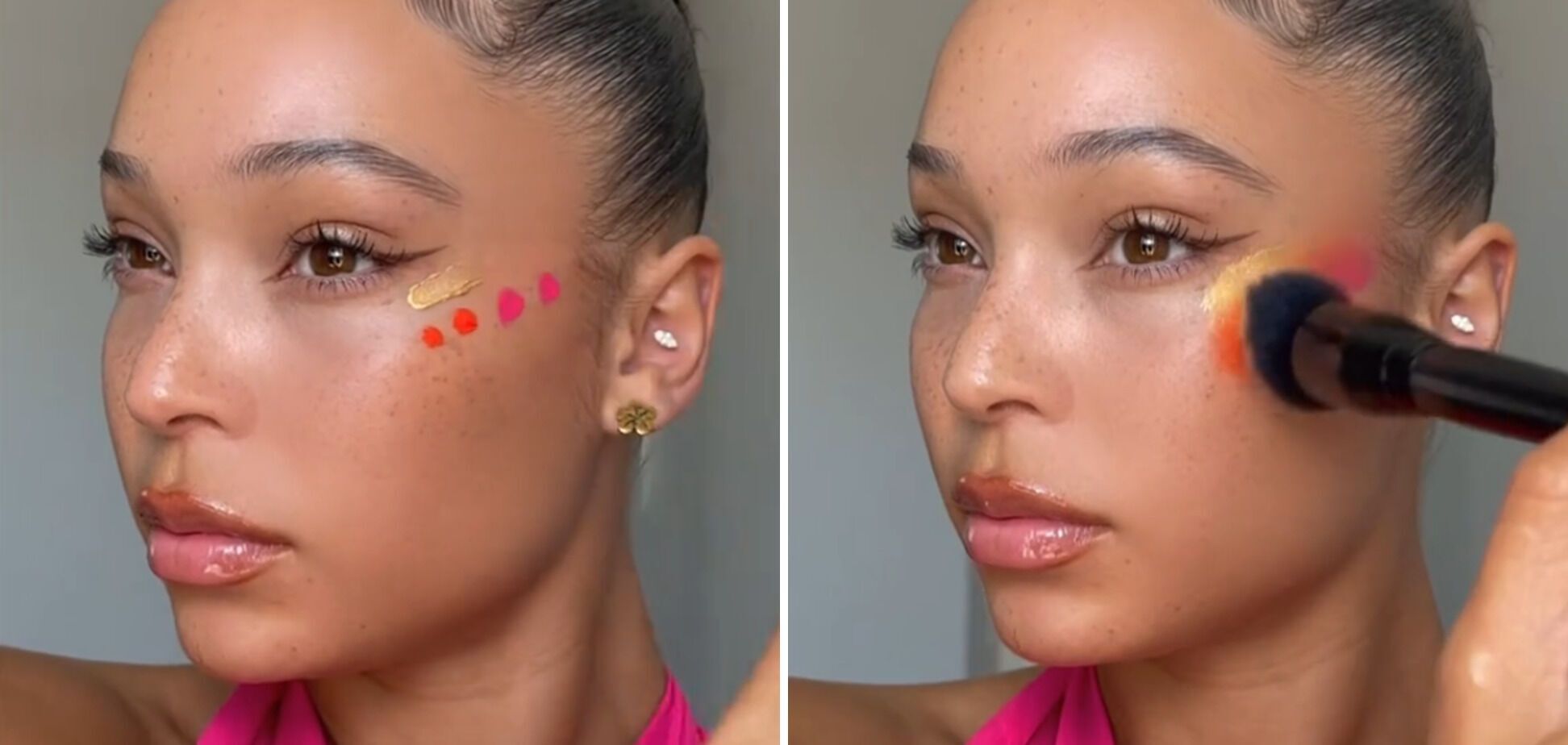Как сделать макияж с эффектом "заката": вирусный лайфхак