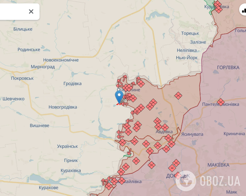 Село Новопокровське (Донецька) на карті