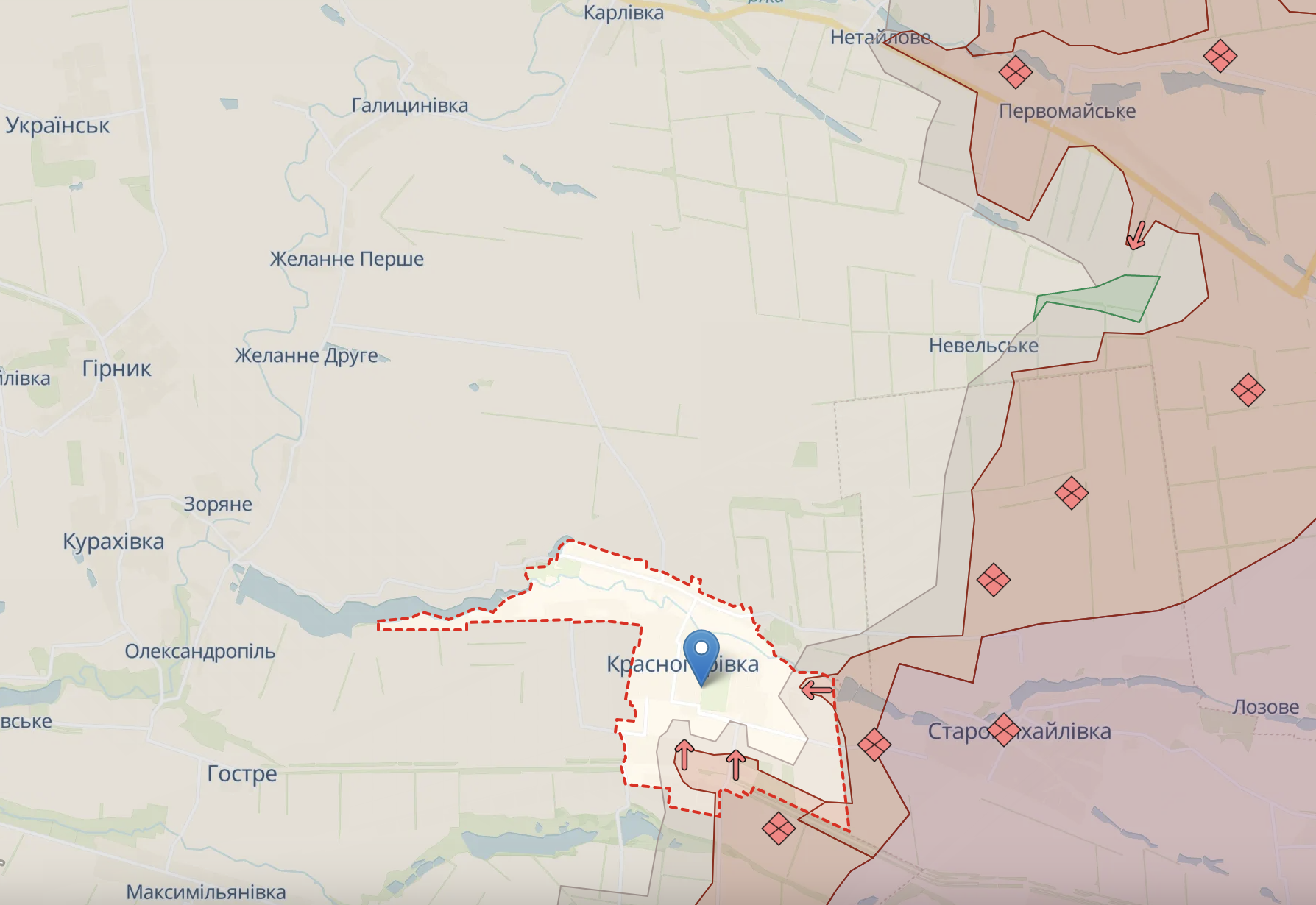 ЗСУ заблокували окупантів у Красногорівці на Донбасі – ОСУВ "Хортиця"
