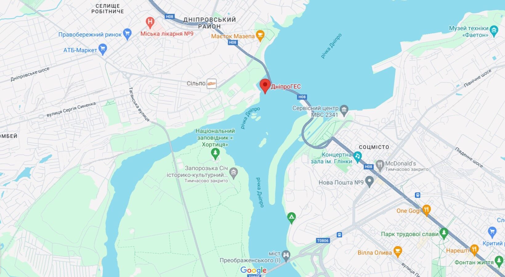 Днепровская ГЭС будет перекрыта все выходные: Федоров рассказал о повреждении плотины