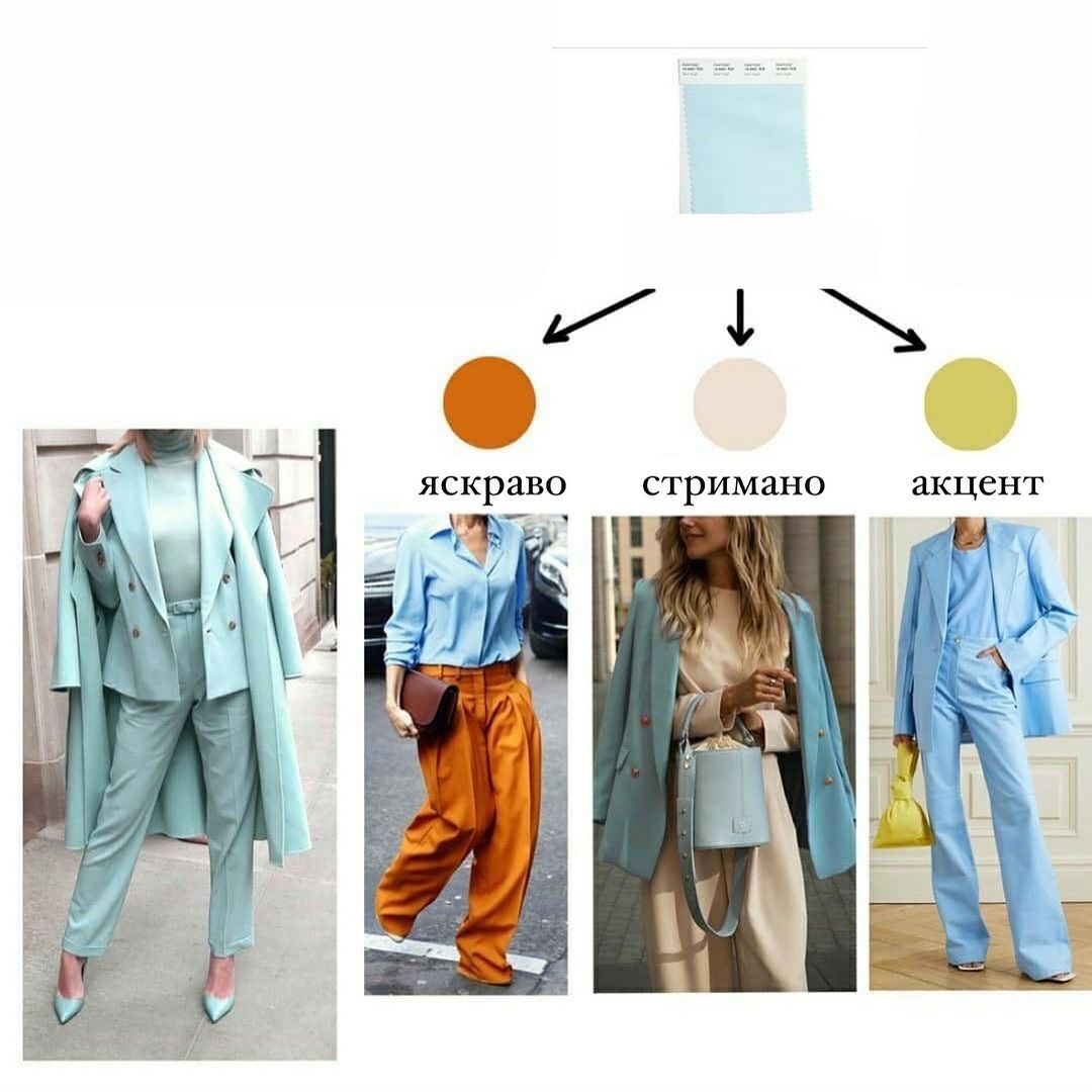 Як поєднувати кольори в гардеробі, щоб мати неперевершений вигляд. Шпаргалка від стилістки