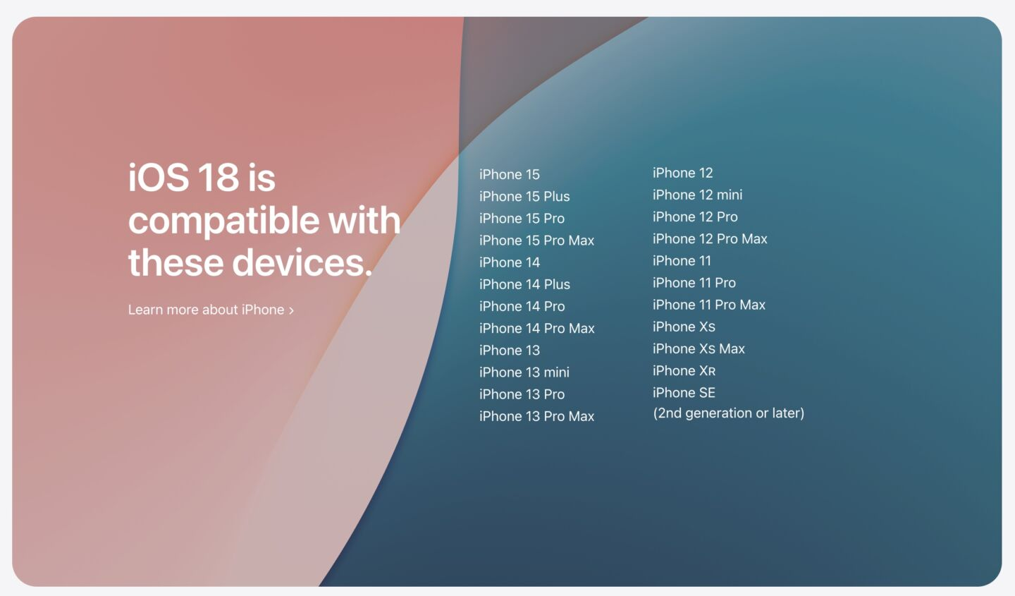 iOS 18: на каких iPhone будет доступна новая система Apple