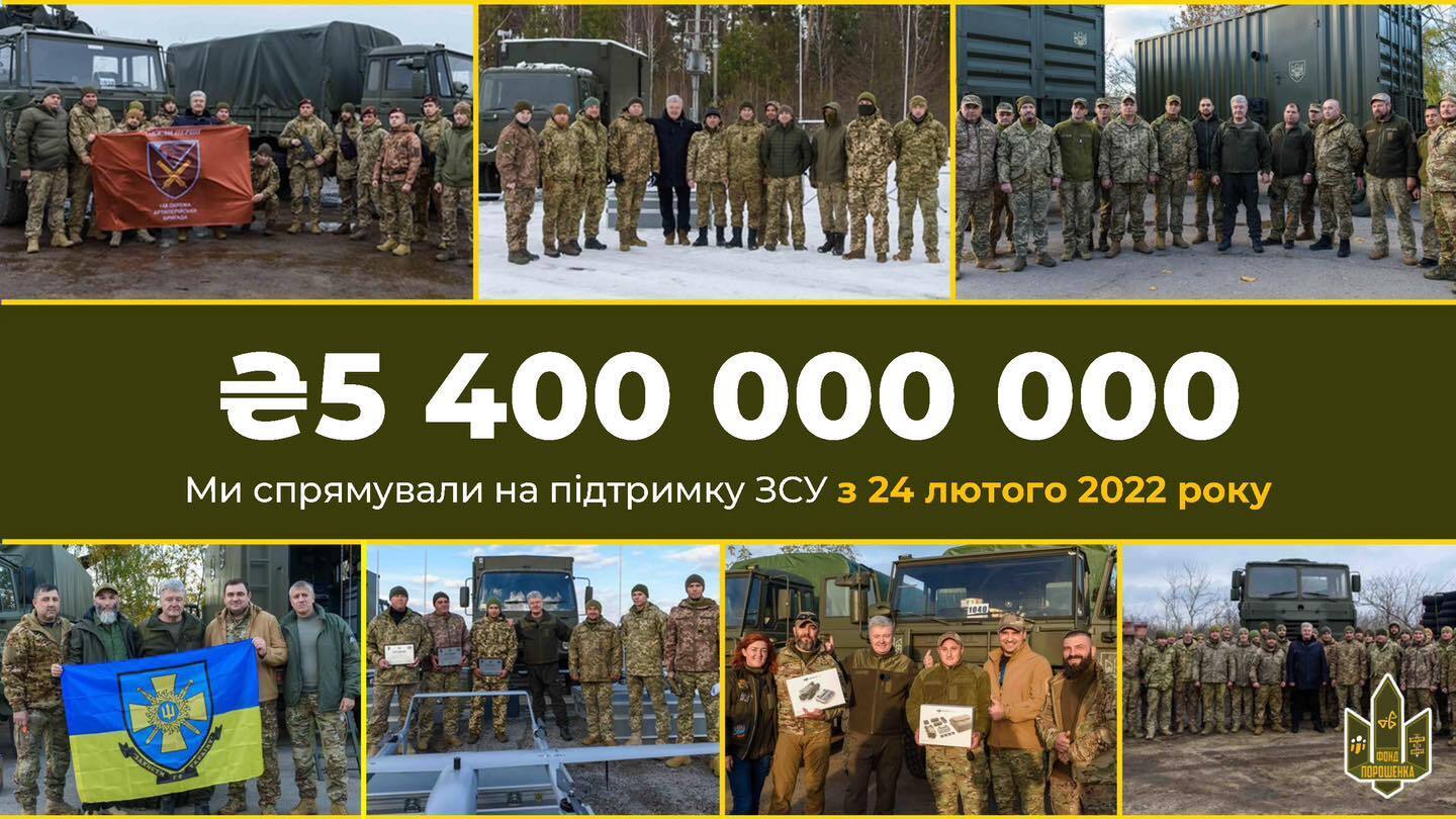 Доставили на фронт техніки на 5 млрд 400 млн грн, – Порошенко відзвітував про роботу своєї команди та закликав усіх долучитися до спільної боротьби з ворогом