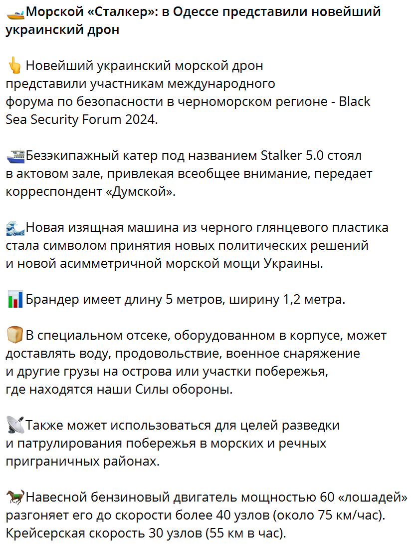 В Украине представили новейший морской дрон Stalker 5.0: что о нем известно. Фото