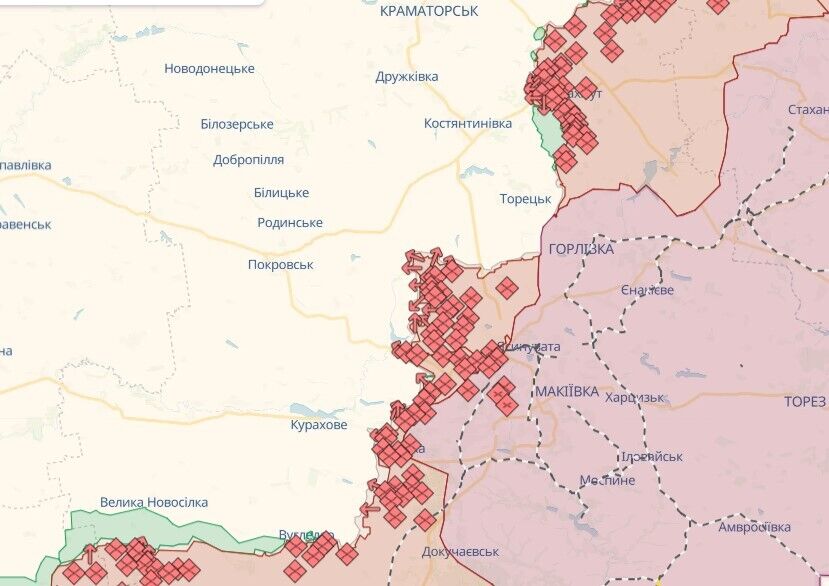 "Ворог передислоковує війська": офіцер розповів про ситуацію на Покровському напрямку. Карта