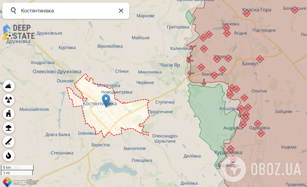 Костянтинівка (Донецька) на карті