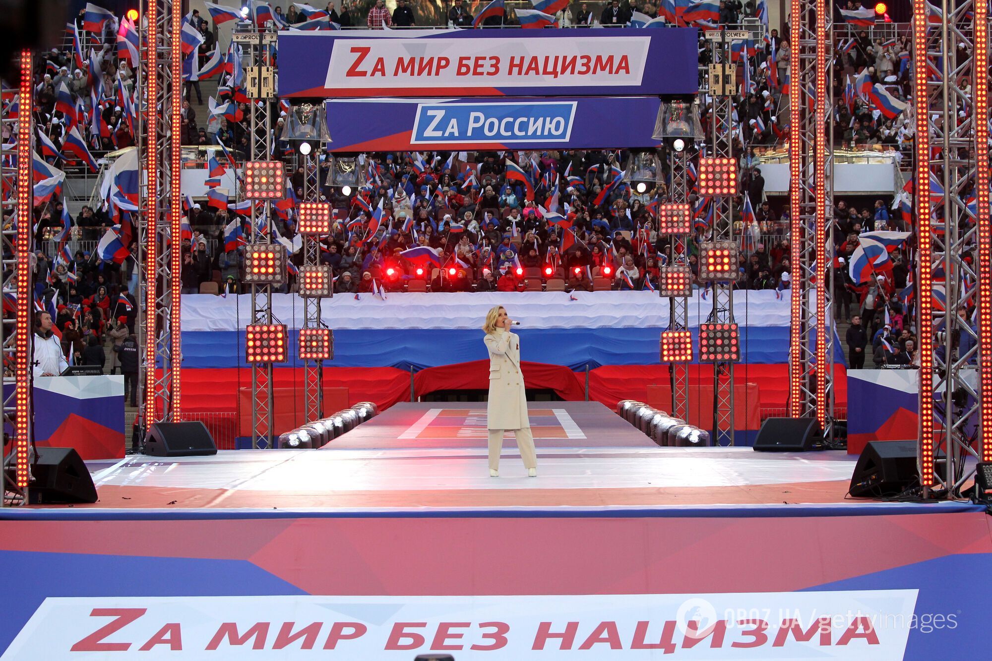 ЕС может ввести санкции против Полины Гагариной за концерт в "Лужниках" к годовщине аннексии Крыма