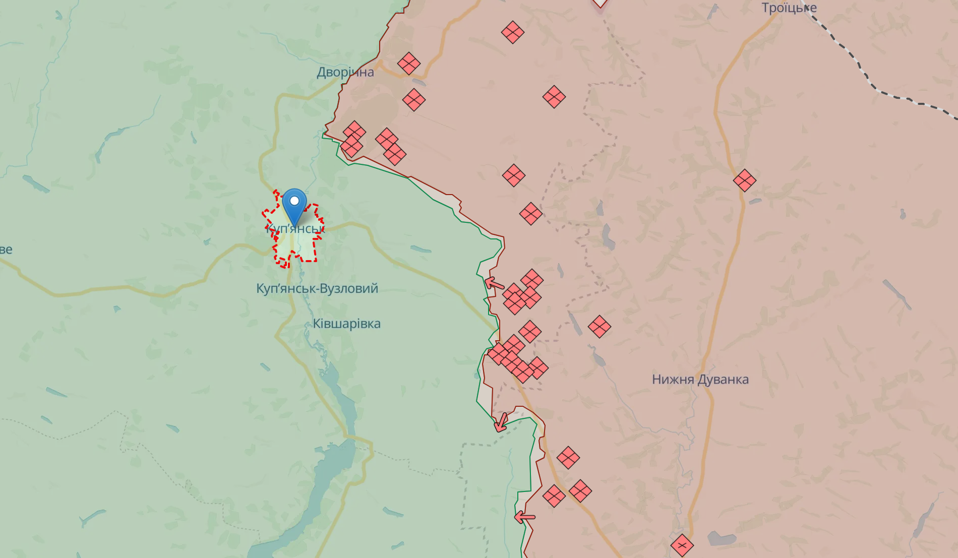 Генштаб: ворог збільшив активність під Куп'янськом, на Покровському напрямку тривають десять боїв