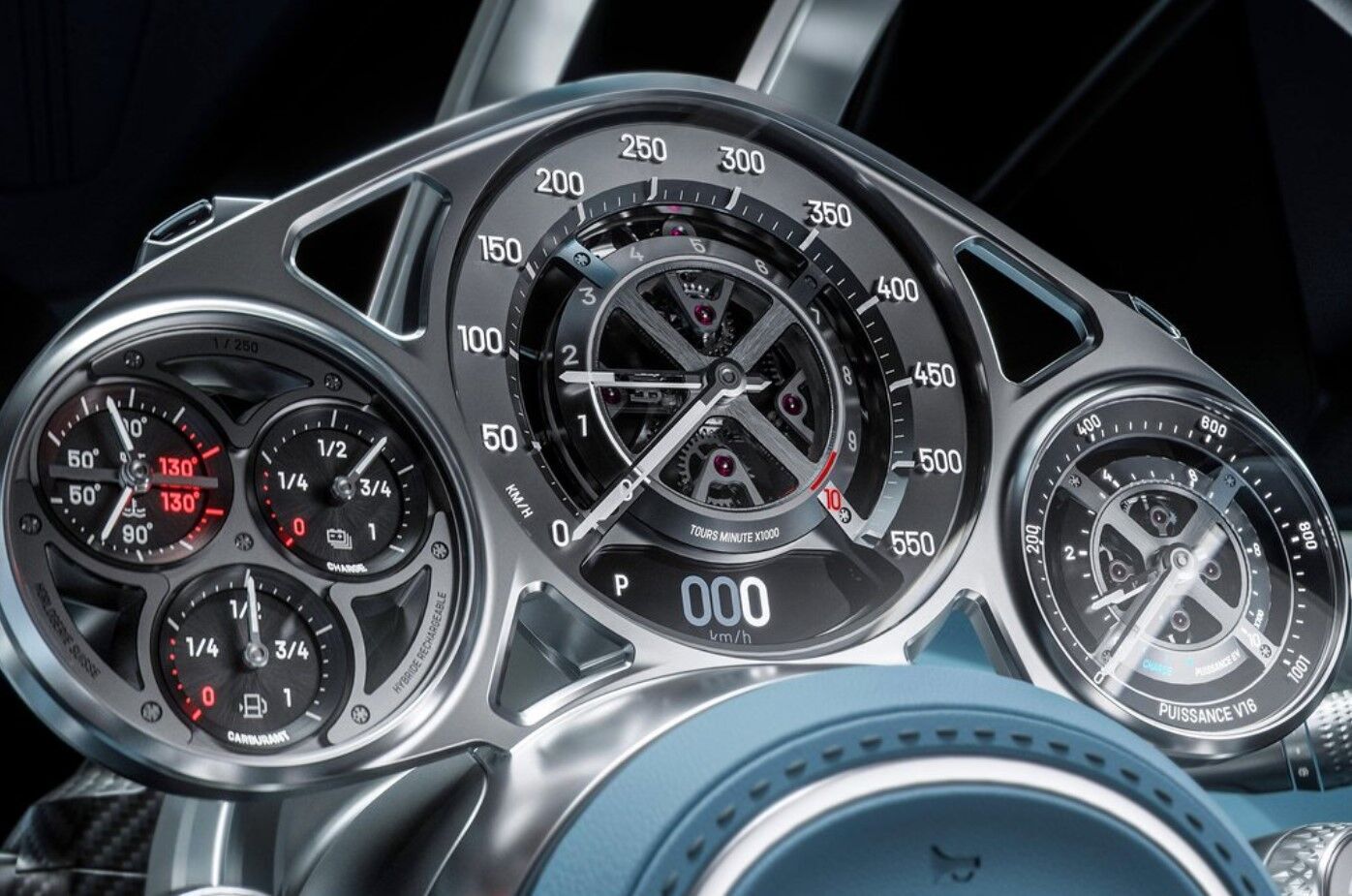 Bugatti Tourbillon gauges