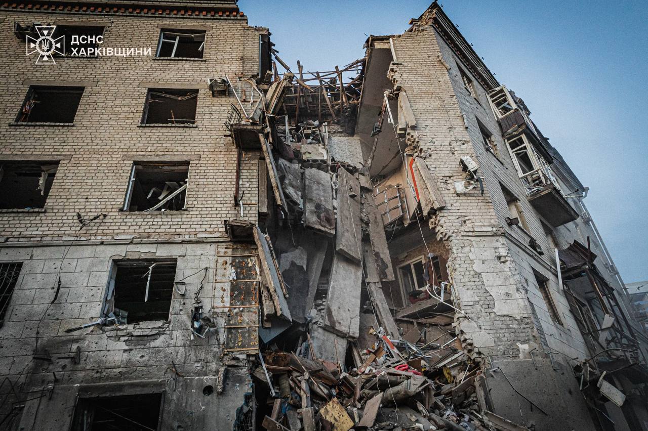 У Харкові завершили аварійно-рятувальні роботи після удару РФ по житловому будинку – ДСНС 