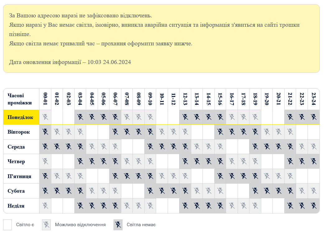 Де дивитись графіки відключень світла