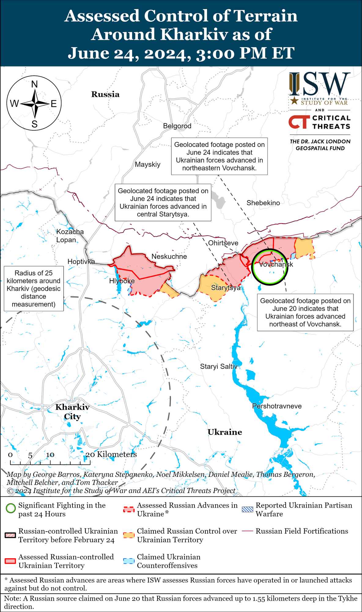 ЗСУ провели контратаки і повернули собі деякі позиції на Харківщині, окупанти просунулись на Донеччині: аналіз ISW
