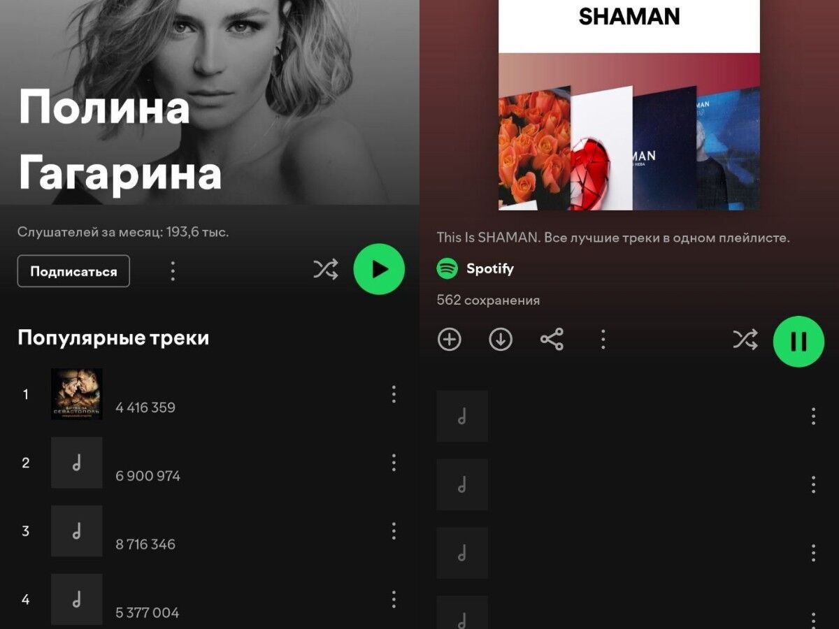 Зі Spotify зникли пісні двох відданих Путіну артистів: акаунти відомих російських реперів взламали