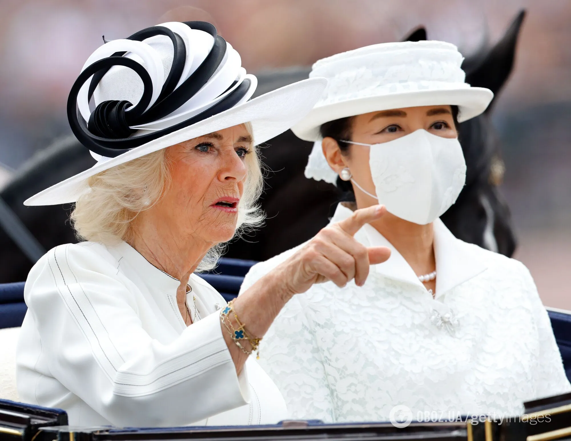 Розкрито несподівану причину, чому імператриця Японії носила маску під час зустрічі з королевою Каміллою