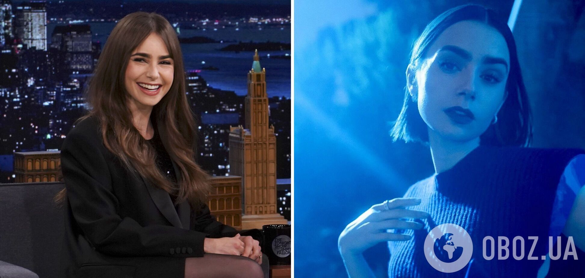 Звезда сериала "Эмили в Париже" Лили Коллинз сменила длинные пряди на элегантный боб. Фото до и после