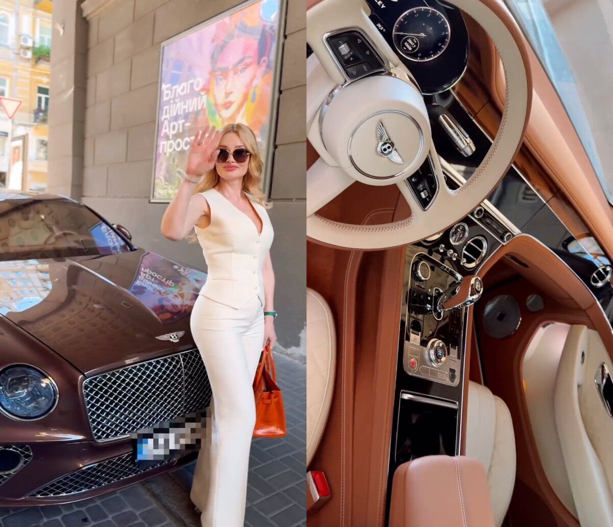 Окуляри за 1000 євро, взуття – за 800: Mrs. Ukraine International 2024 розповіла, скільки коштує її лук та нова Bentley, але мережа в захваті