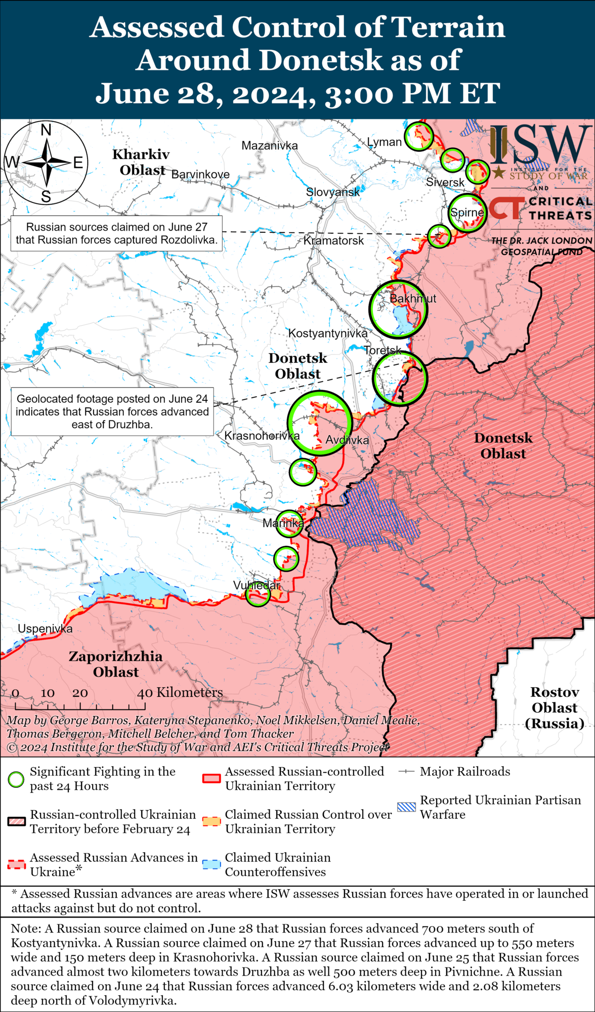 У ВСУ есть успехи на Харьковщине и Луганщине, оккупанты не прекращают штурмов в Донецкой области: анализ ISW