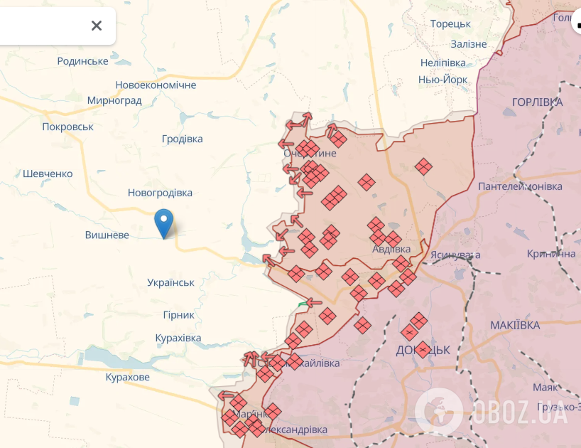 Михайлівка Новогродівської громади на карті