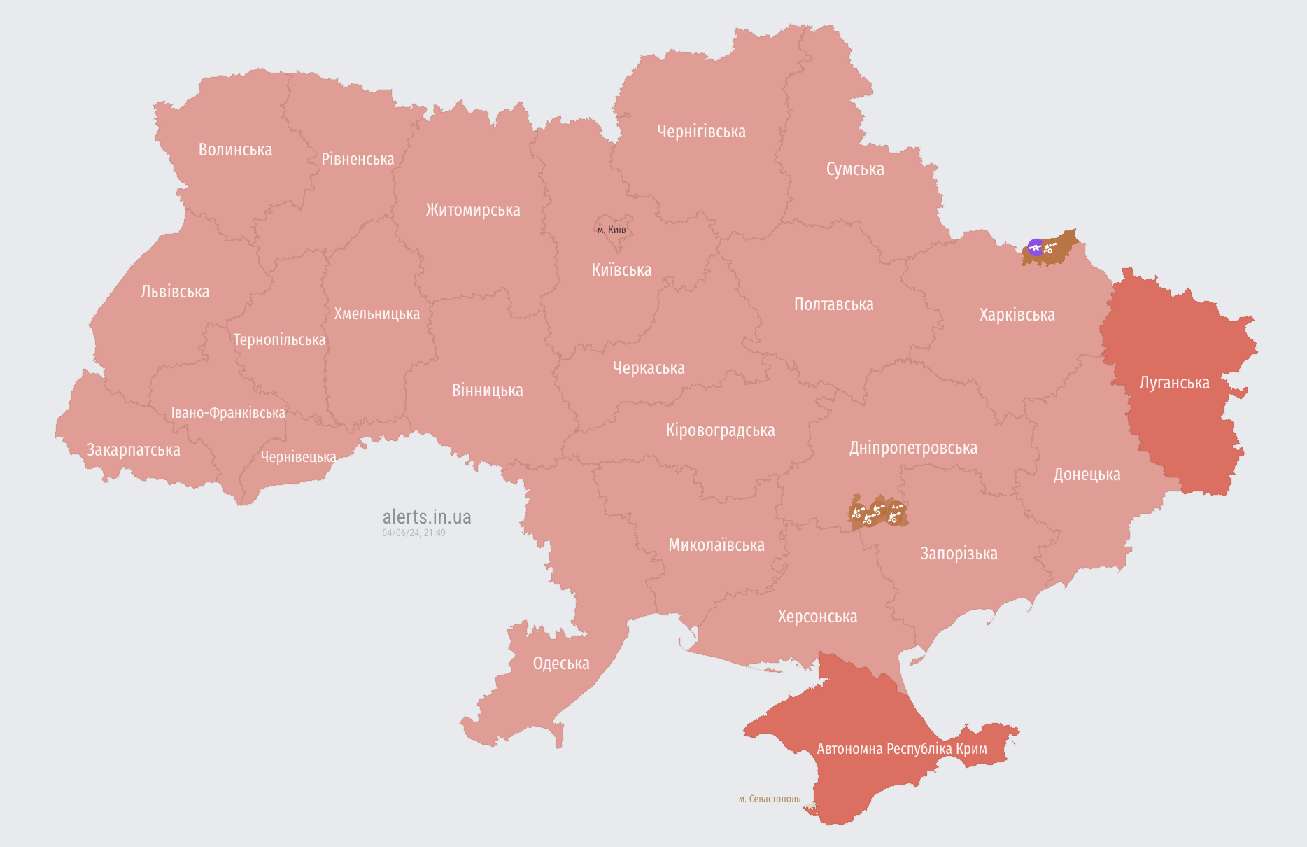 По всей территории Украины воздушная тревога: Россия подняла носитель "Кинжалов" МиГ-31К