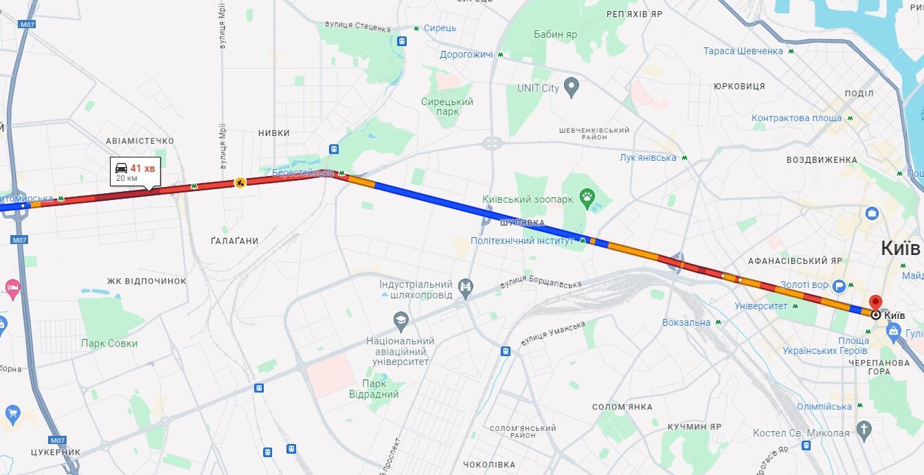 В Киеве утром возникли многочисленные пробки: где затруднено движение авто: Карта