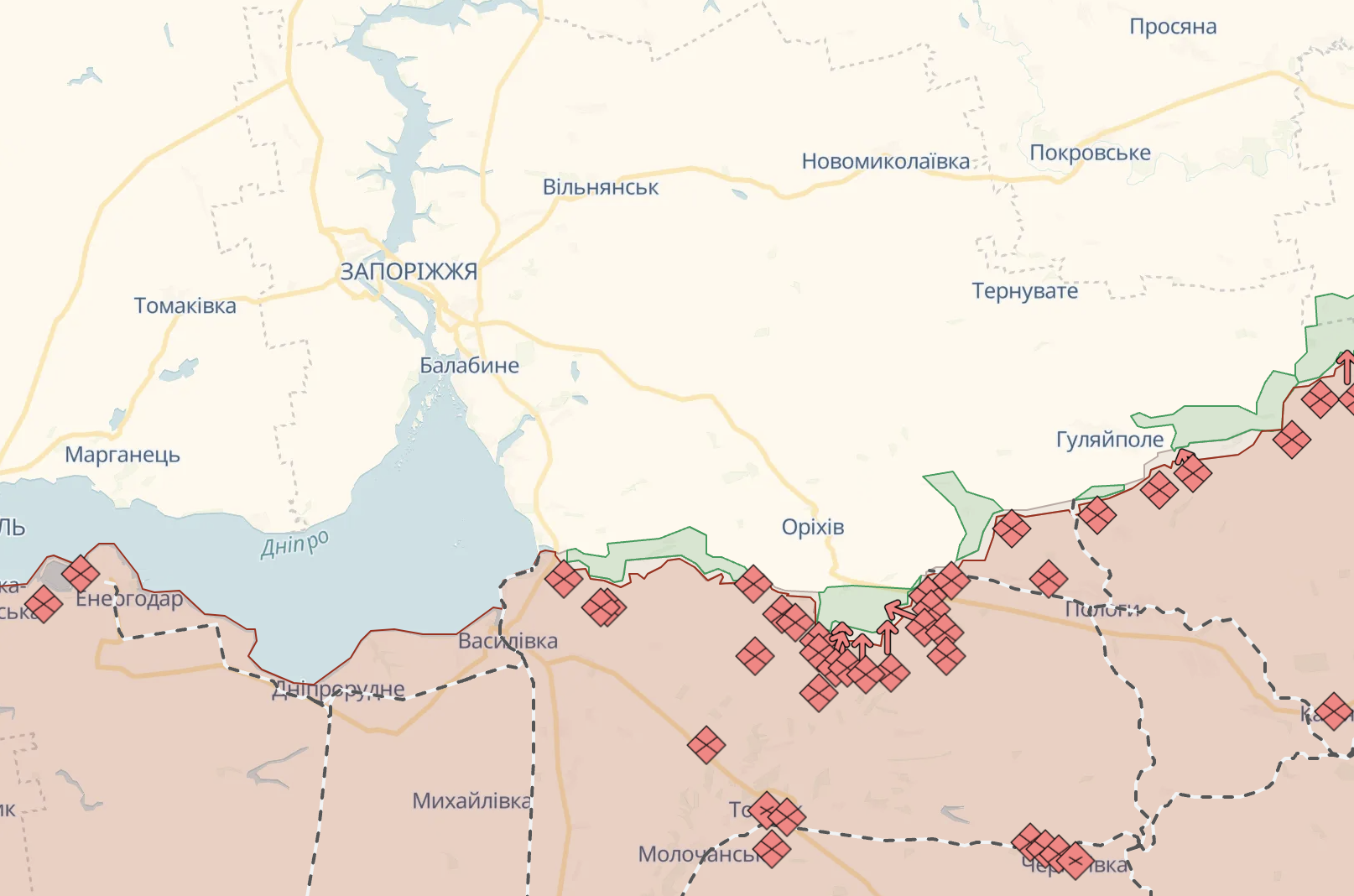 РФ збільшує інтенсивність обстрілів Запорізької області: в ОВА озвучили цифри