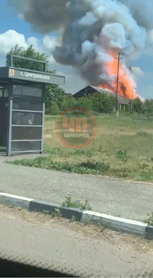 У Бєлгородській області прогриміли вибухи, валив дим: кажуть про приліт по складу БК. Відео