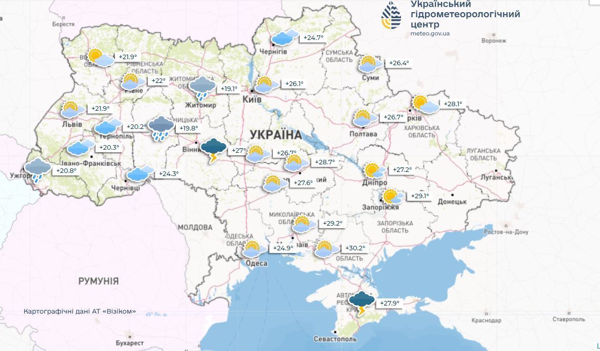 Погода устроит в Украине "Армагеддон": где прогнозируют сильные ливни и град