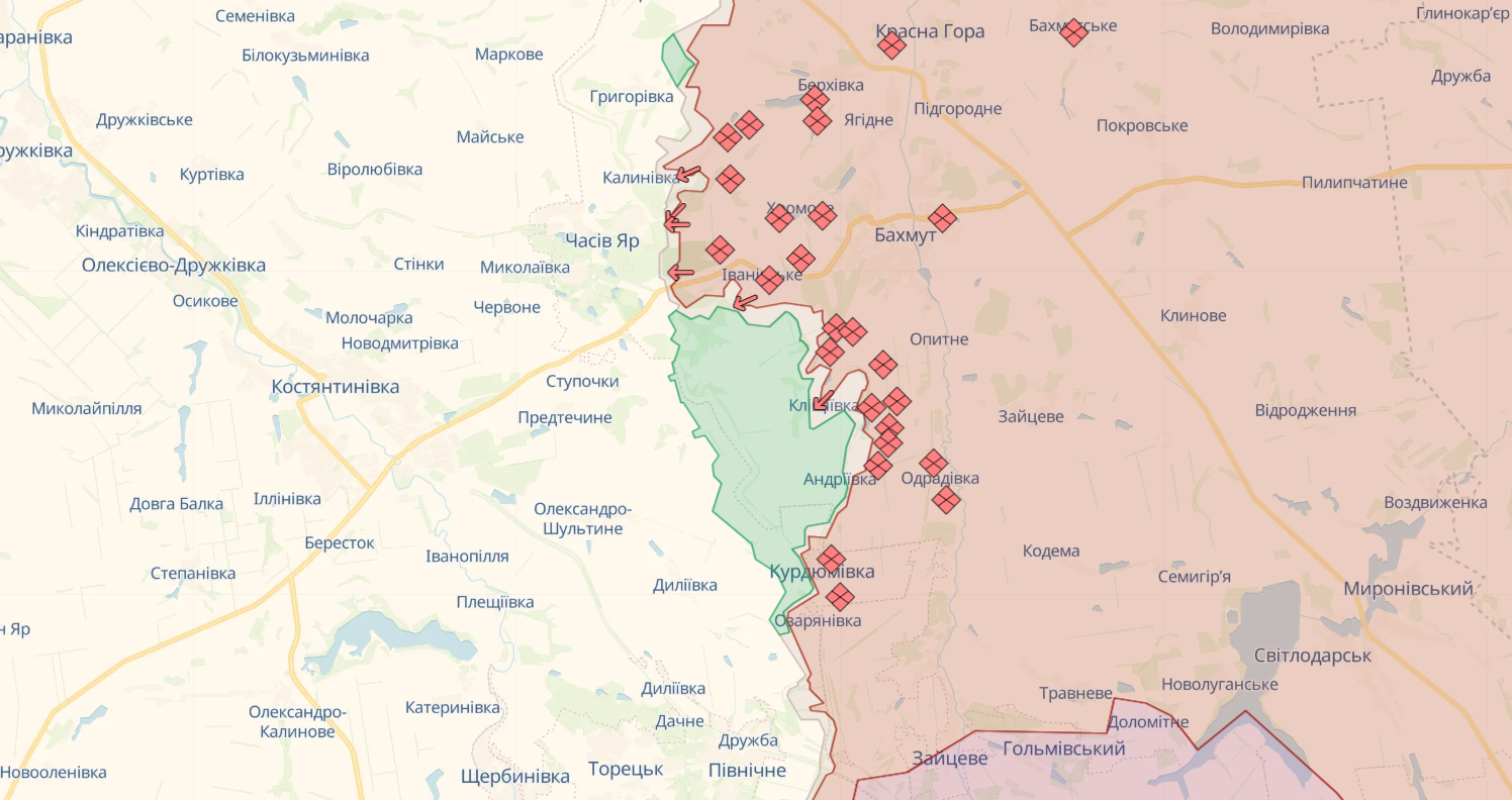 ЗСУ відбили ворожі атаки в районах Вовчанська і Липців, на Куп’янському напрямку тривають бої – Генштаб