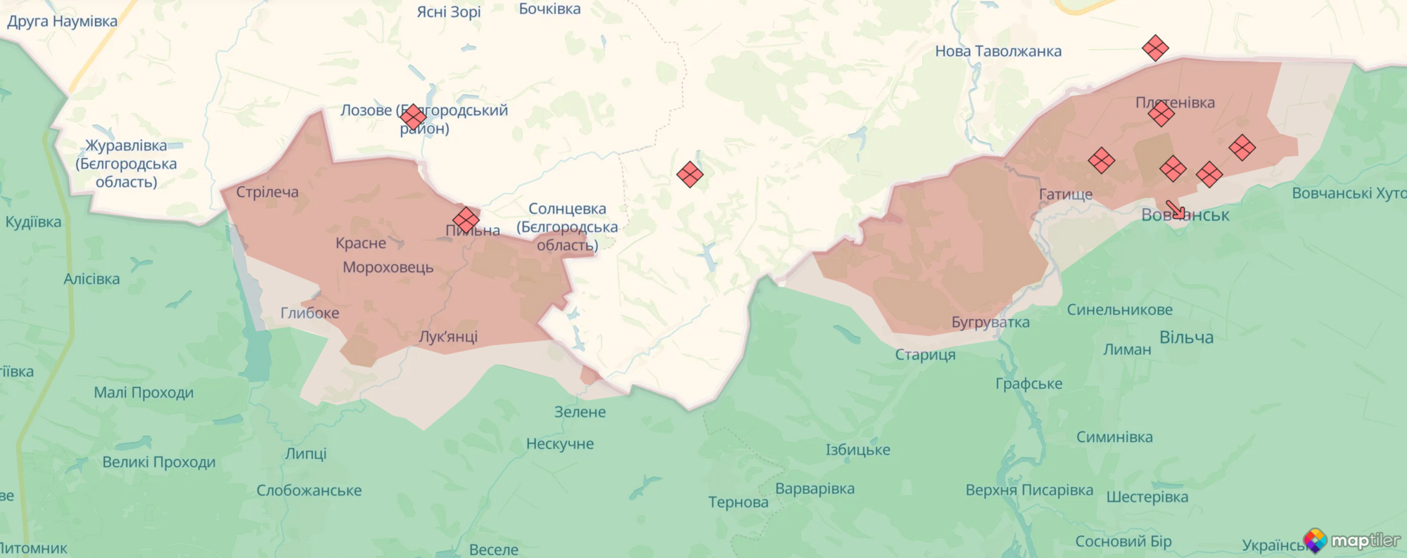 Генштаб: ворог зменшив активність на Харківському напрямку і провалив штурм під Вовчанськом