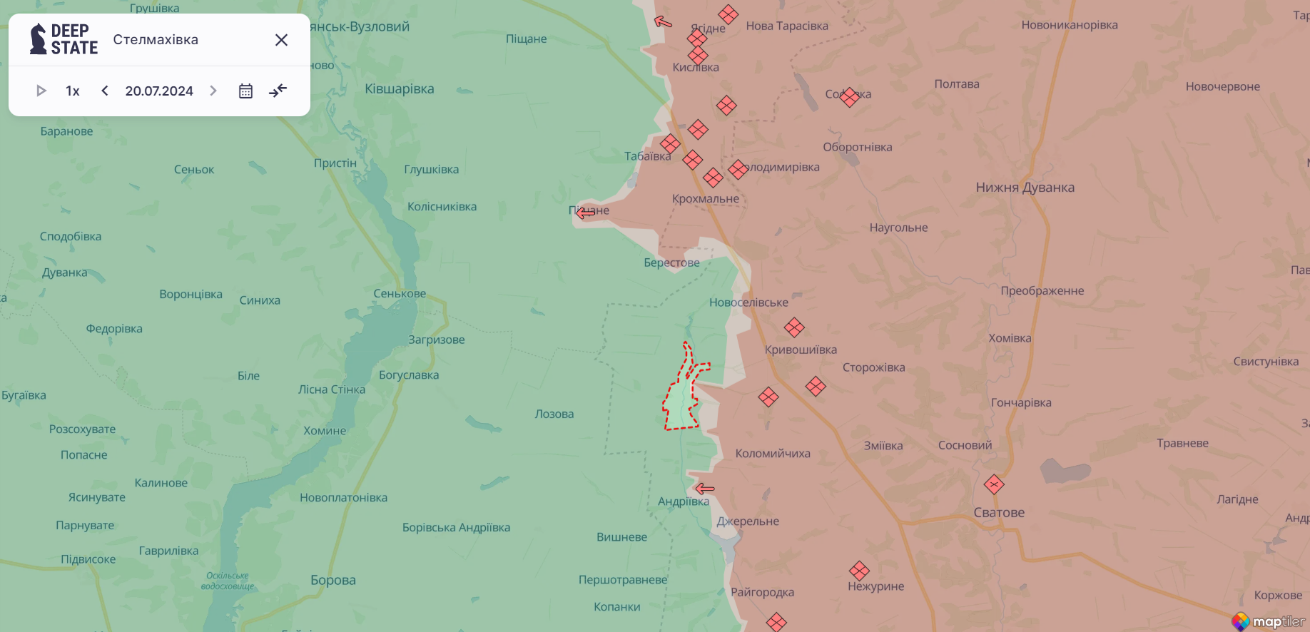 Оккупанты пытались прорвать оборону ВСУ в районе Часова Яра: в Генштабе назвали самые горячие направления фронта. Карта