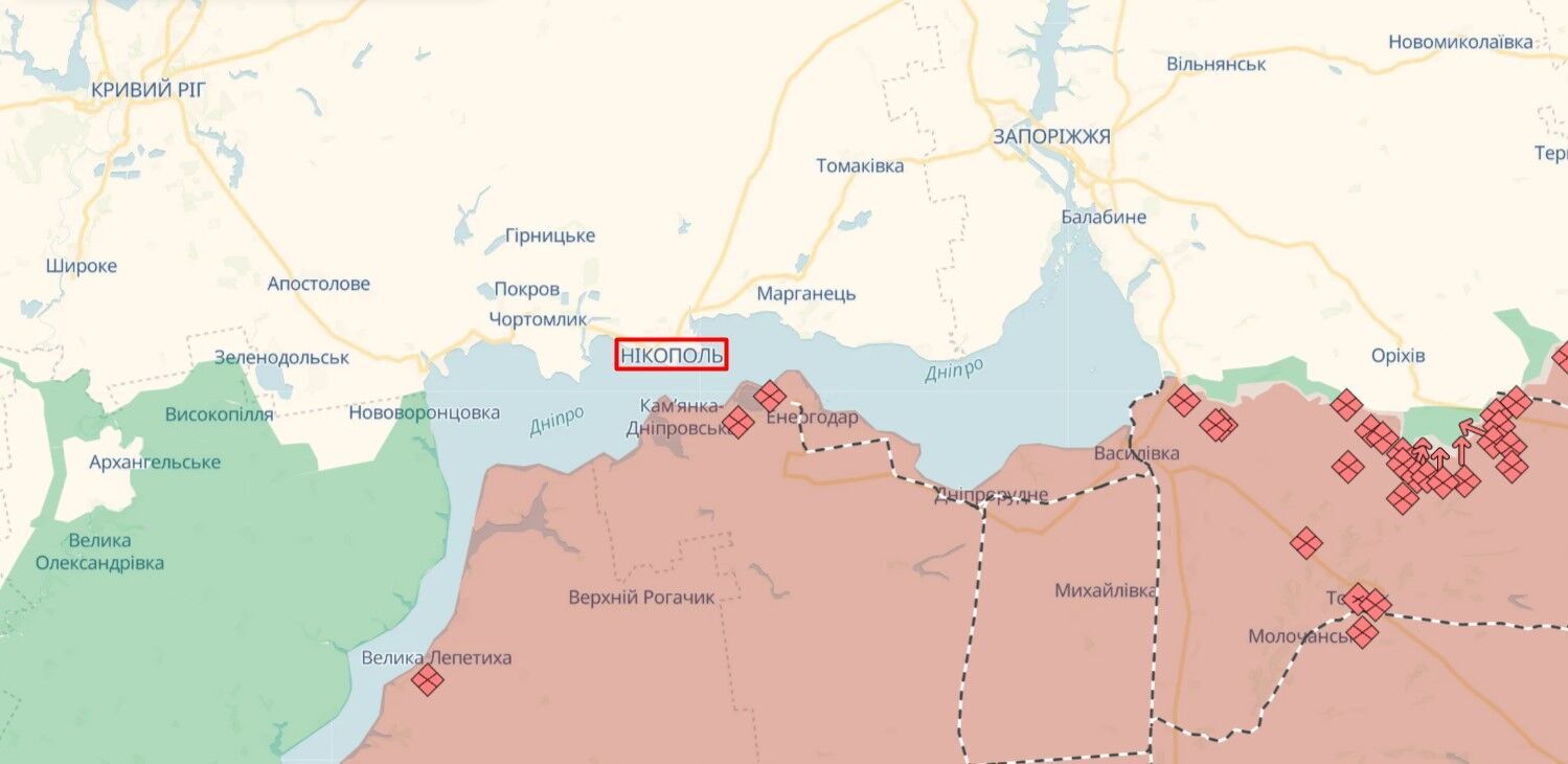 Росіяни протягом ночі кілька разів обстріляли Нікополь та Марганецьку громаду