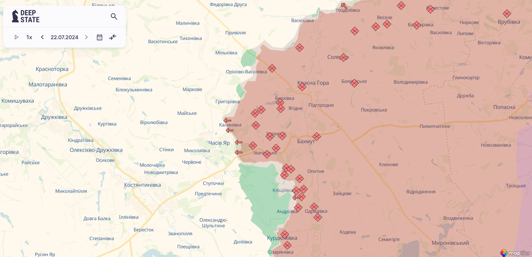 Сили оборони відбили понад 40 атак на Покровському напрямку: у Генштабі розповіли про ситуацію. Карта 