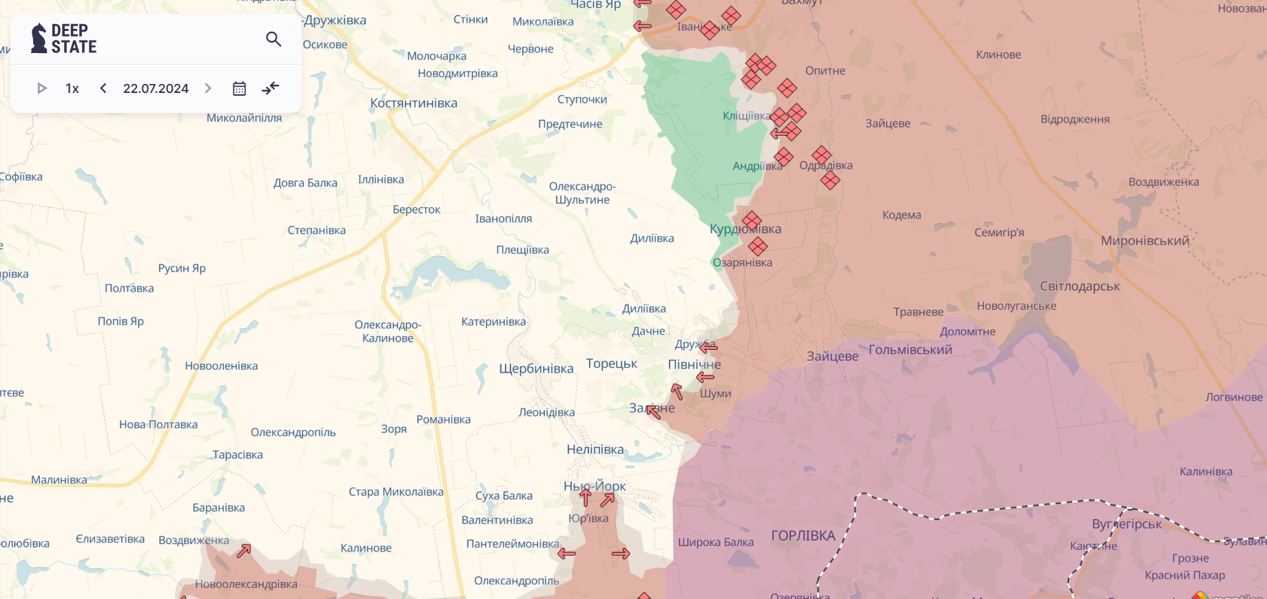 Сили оборони відбили понад 40 атак на Покровському напрямку: у Генштабі розповіли про ситуацію. Карта 