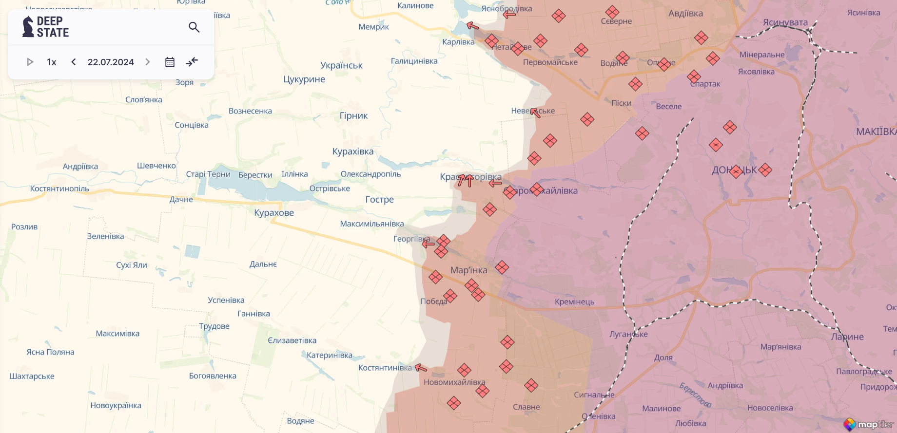 Сили оборони відбили понад 40 атак на Покровському напрямку: у Генштабі розповіли про ситуацію. Карта 