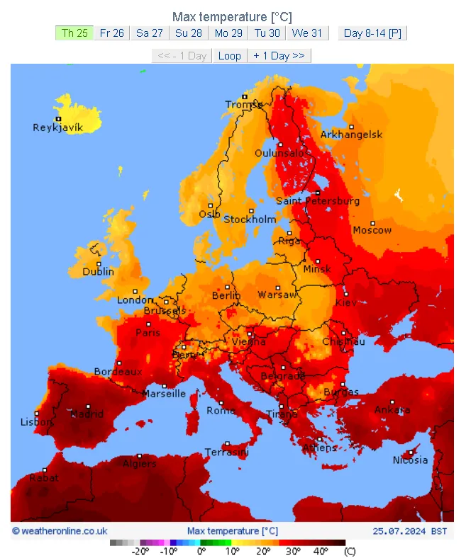Туристів, які прямують до Європи, попередили про пекельну спеку: температура підніметься до +46°C