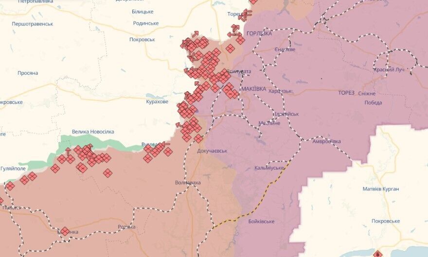 Враг проводил штурмы в районах Волчанска и Часова Яра: в Генштабе рассказали, где идут бои. Карта