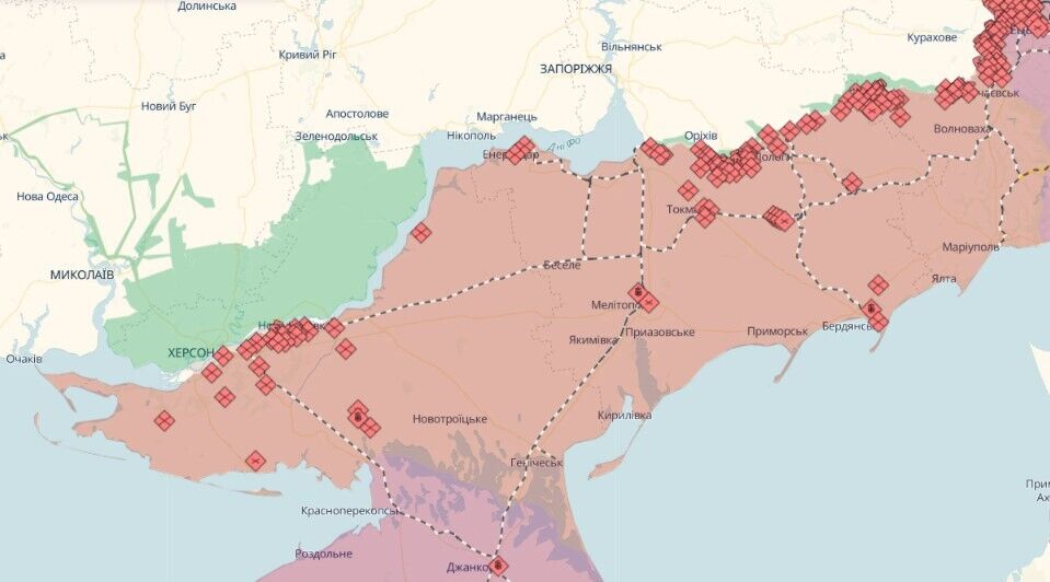 Оккупанты совершили более 60 атак на Кураховском направлении: в Генштабе рассказали о ситуации. Карта