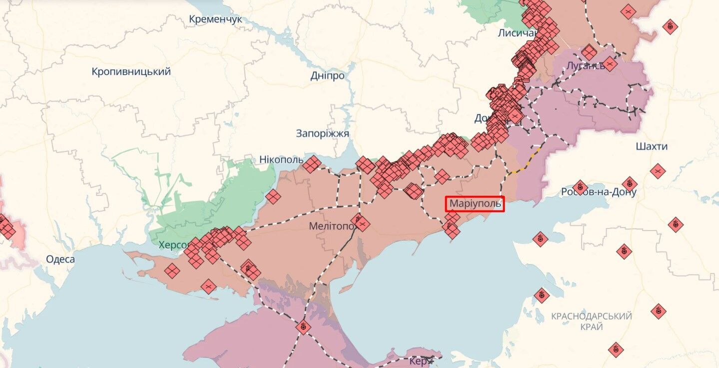 Оккупанты в Мариуполе установили памятник убийце местных жителей. Фото