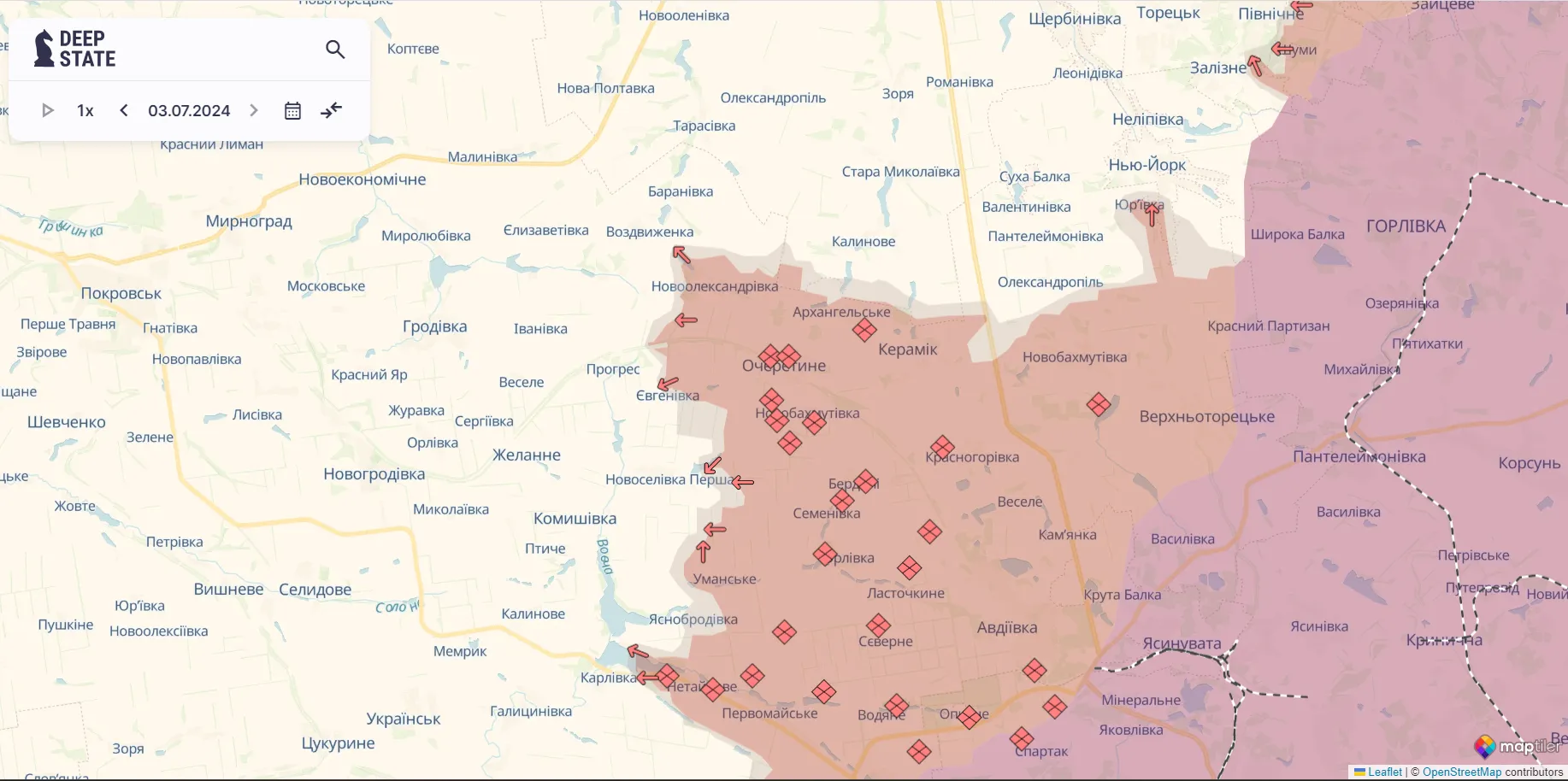 Оккупанты активизировались на Торецком направлении, ВСУ отразили десятки атак – Генштаб