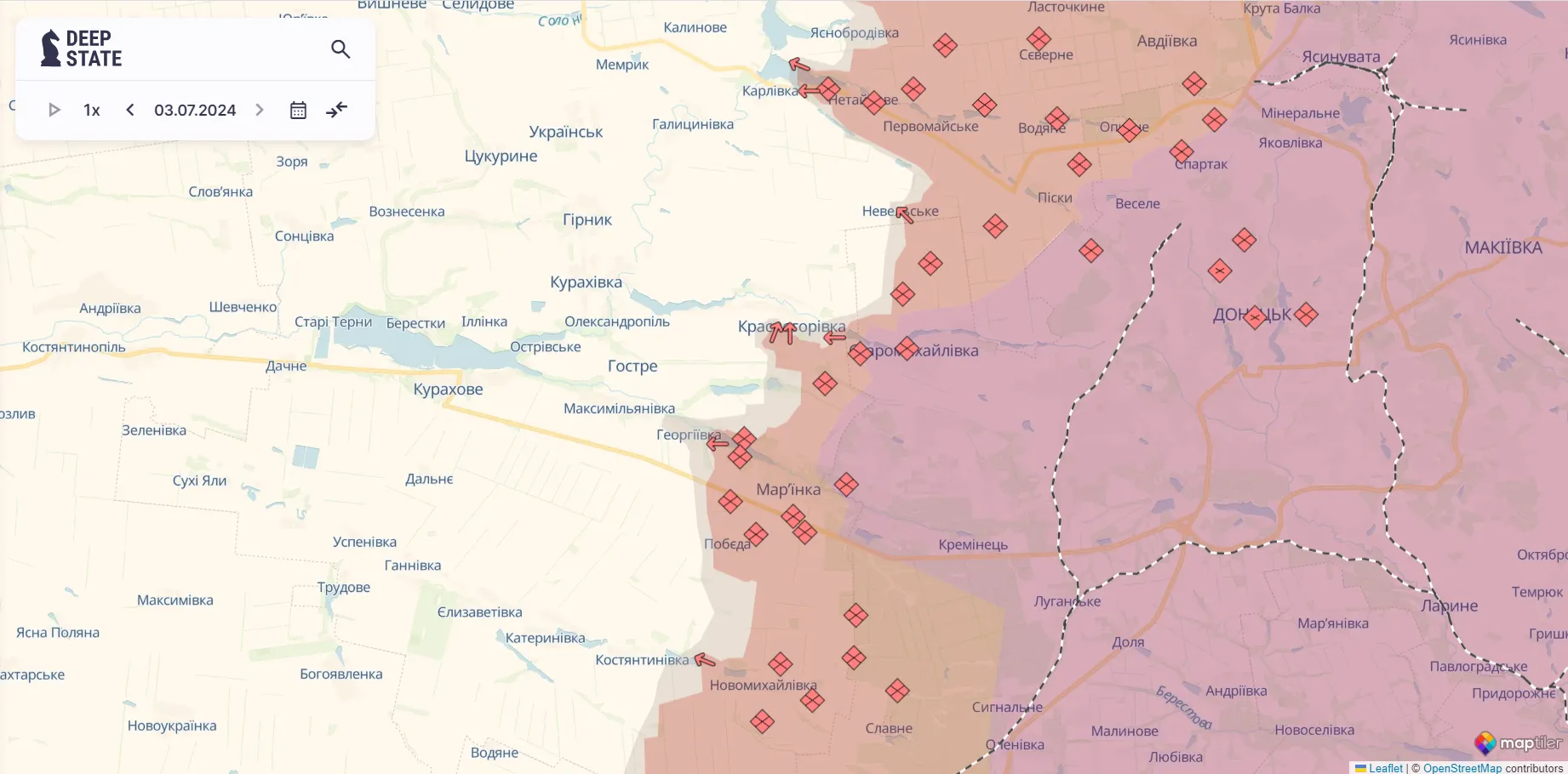 Оккупанты активизировались на Торецком направлении, ВСУ отразили десятки атак – Генштаб