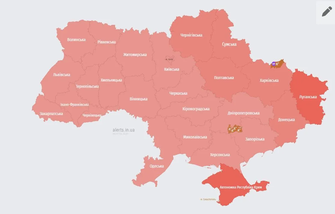 Воздушную тревогу объявляли по всей Украине: враг поднял МиГ